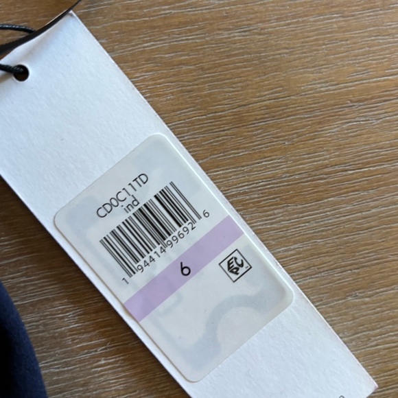 Calvin Klein Blue Sheath Dress Tulip Sleeve Knee Length Scuba Stretch, Sz 6 NWT - Picture 6 of 14